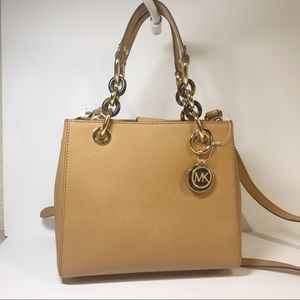MICHAEL Michael Kors Cynthia Small Leather Satchel